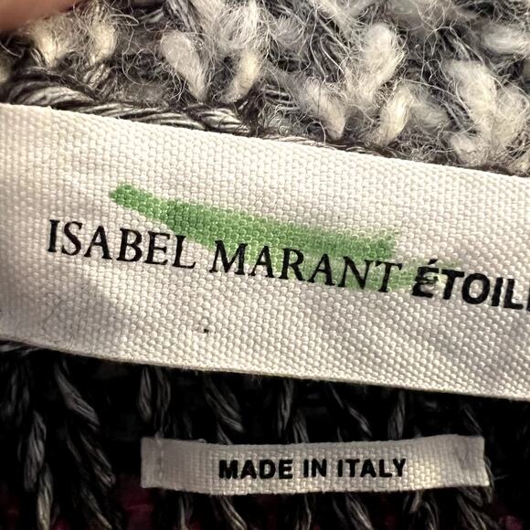 Etoile Isabel Marant Pit Striped Bateau Sweater in Fuchsia size 38 S SW - Picture 4 of 8